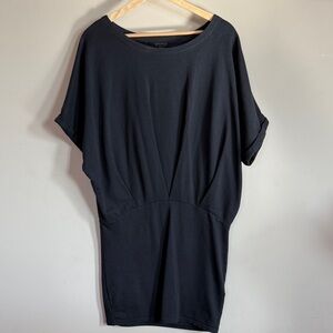 Navy Dolman Sleeve Knit mini dress by AllSaints